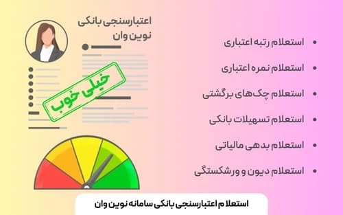 استعلام اعتبارسنجی بانکی نوین وان