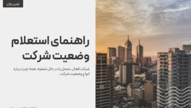 راهنمای استعلام وضعیت شرکت